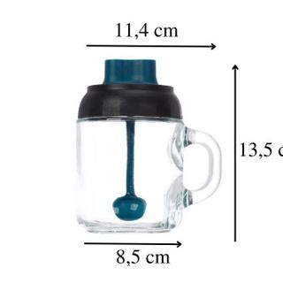 HỦ GIA VỊ 450ML KÈM MUỖNG CÓ QUAI CẦM