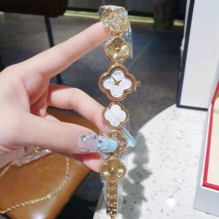 ĐỒNG HỒ NỮ THỜI TRANG HOT TREND VAN CLEF DÂY LẮC CỎ 4 LÁ
