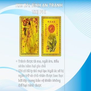 Phù tránh thị phi, hoá giải vận hạn