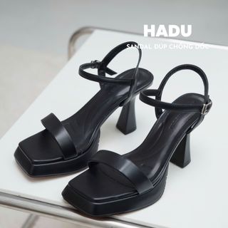 Giày Cao Gót Đế Vuông 9P Quai Ngang Đúp Trước 2P VENESSA HADU M967