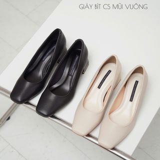GIÀY CÔNG SỞ BÍT MŨI VUÔNG THANH LỊCH M5113