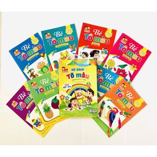 SET 8 QUYỂN SÁCH TÔ MÀU CHO BÉ
