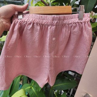 Quần short BOXER NỮ kẻ sọc caro nhiều màu