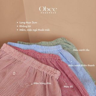 Quần short BOXER NỮ kẻ sọc caro nhiều màu