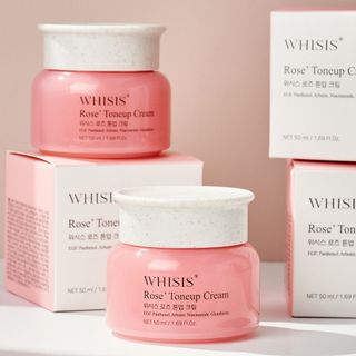 Kem Dưỡng Ẩm Trắng Da Nâng Tone Tức Thì Tinh Chất Hoa Hồng Whisis Rose Toneup Cream 50ml