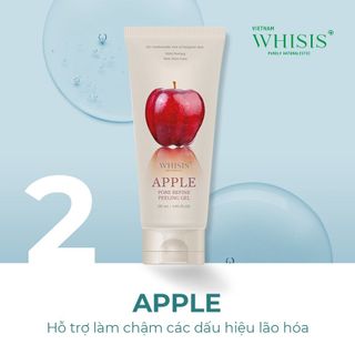 Tẩy Tế Bào Chết Mặt Dạng Gel WHISIS Apple Pore Refine Peeling Gel Thu Nhỏ Lỗ Chân Lông Chiết Xuất Táo Đỏ Lên Men 120ml