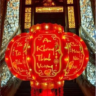 LỒNG ĐÈN LED 3D XOAY 360 #100 - 59CM