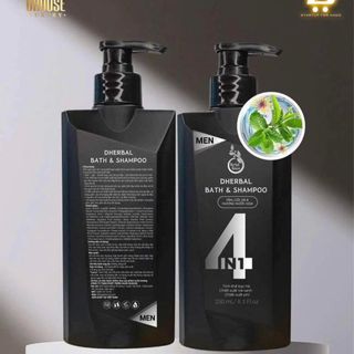 Dherbal 4in1 Thảo Dược Tắm Gọi Xả Nước Hoa Dành Cho Nam Chai 250ml