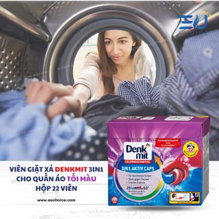 VIÊN GIẶT XẢ DENKMIT 3 IN 1- HỘP 22 VIÊN