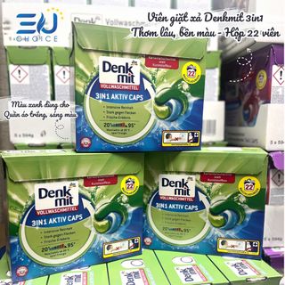 VIÊN GIẶT XẢ DENKMIT 3 IN 1- HỘP 22 VIÊN