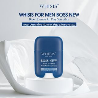 Thanh Lăn Chống Nắng Đa Tầng Dành Cho Nam WHISIS For Men Boss New Blue Homme All Day Sun Stick 18g