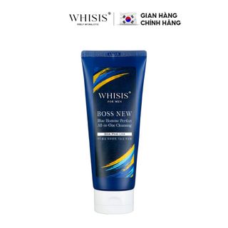 Sữa Rửa Mặt Nam Dành Cho Da Mụn Whisis For Men Boss New Blue Homme Perfect All-in-One Cleansing 150ml  Mỹ phẩm chức năng