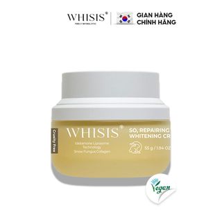 Kem Dưỡng Trắng Thuần Chay Cải Thiện Sạm Nám WHISIS So Repairing Vegan Whitening Cream 50g