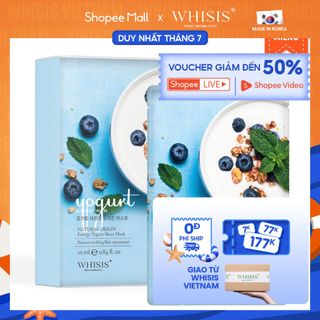 Combo 10 Mặt Nạ Sữa Chua WHISIS Nature Origin Energy Yogurt Sheet Mask Dưỡng Sáng Da 25ml/miếng