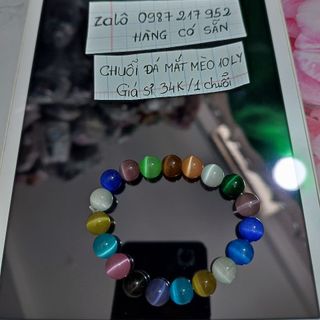 Vòng tay chuỗi đá mắt mèo 10ly đẹp nè