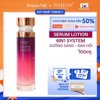 Serum Lotion Thẩm Mỹ 6in 1 WHISIS Pure Esthetic Serum Lotion Giảm Sạm Nám, Tàn Nhang Chai 100ml