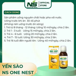 Yến Sào NS One Nest Nguyên Sinh Group Hộp 120ml (tặng quà)
