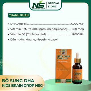 Bổ sung DHA KIDS BRAIN DROP NSG