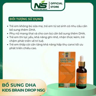 Bổ sung DHA KIDS BRAIN DROP NSG