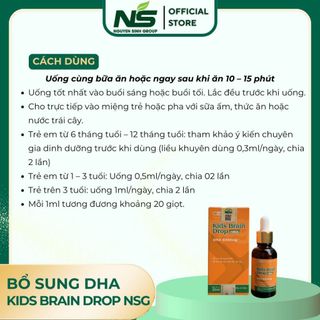 Bổ sung DHA KIDS BRAIN DROP NSG