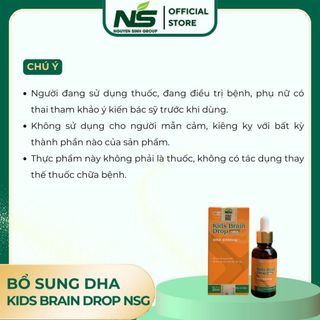 Bổ sung DHA KIDS BRAIN DROP NSG