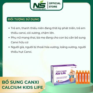 BỔ SUNG CALCI VÀ TĂNG CHIỀU CAO CALCIUM KIDS LIFE