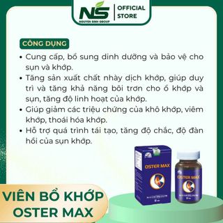 Viên bổ xương khớp OSTER MAX hộp 60 viên