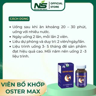 Viên bổ xương khớp OSTER MAX hộp 60 viên