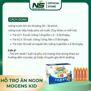 Kích Thích Ăn Ngon Mogens Kid NSG (Hộp 4 Vỉ X 5 Ống X 10 Ml)