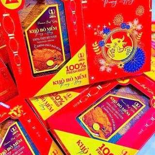 Khô Bò Miếng Mềm Thượng Hạng (Thùng 80 Hộp x 500gr)