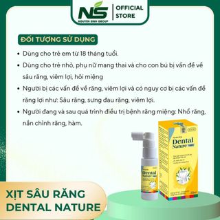 Xịt sâu răng Dental Nature NSG Ngăn ngừa và làm giảm triệu chứng sâu răng