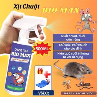 Chai Xịt Đuổi Chuột BIO MAX 500ML Công Nghệ Đức