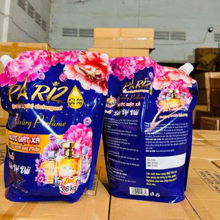 Nước Giặt Xả Pariz Túi 3,6kg Hương Nước Hoa (Thùng 2 Túi)