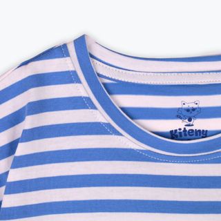 Áo thun cổ tròn Kiteny, có size từ 11 đến 45kg, chất liệu vải cotton hai chiều, dày dặn và thấm hút
