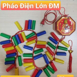 DÂY PHÁO ĐIỆN TỬ TRÁI LỚN CÓ ĐÈN NHẠC DÀI 1M