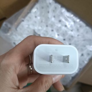 Bộ sạc nhanh 35W Chân Dẹp cáp C to C có chống nổ hộp liền Siu Xanh
