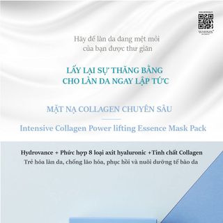 Combo Hộp 10 Mặt Nạ Collagen Chống Lão Hóa Chuyên Sâu WHISIS Intensive Collagen Power Lifting Essence 25ml/miếng