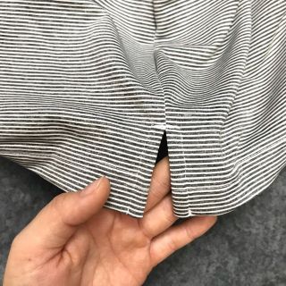 Áo thun nam có cổ cotton kẻ sọc phối túi cao cấp