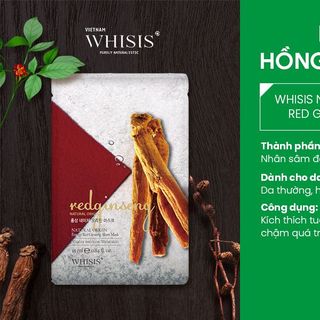 Combo 10 Mặt Nạ Hồng Sâm WHISIS Nature Origin Energy Red Ginseng Sheet Mask Hỗ Trợ Giảm Lão Hóa Da 25ml/miếng