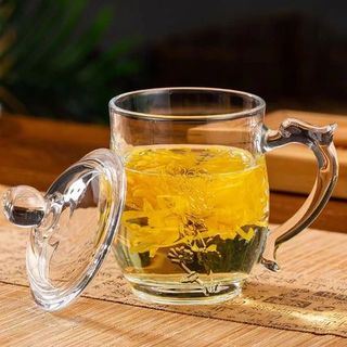 LY THỦY TINH 385ML CÓ NẮP CY008