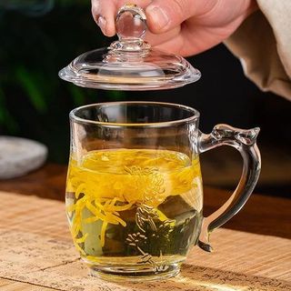 LY THỦY TINH 385ML CÓ NẮP CY008