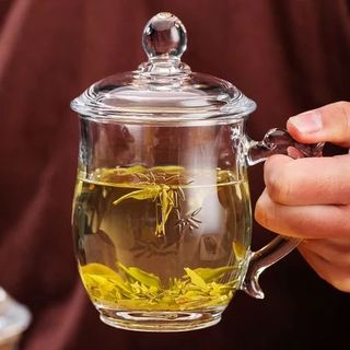 LY THỦY TINH 385ML CÓ NẮP CY008