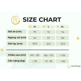 ETER HOUSE BASIC SUNNY TEE 2024 - Áo Thun Cotton 100% Cực Kỳ Thoáng Mát