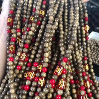 Chuỗi trầm 108 mix đá ngũ hành. Đủ size đủ mẫu.