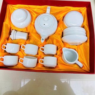 Bộ ấm trà và set phụ kiện đầy đủ gốm sứ Bát Tràng Duy Anh