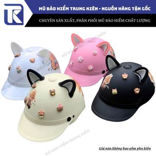 Nón bảo hiểm khoét lỗ - Nón kết Sơn Tùng tem hình Labubu, Capybara. Mũ bảo hiểm kết cứng, mỏ dài , Có đủ kiểm định an toàn ATGT