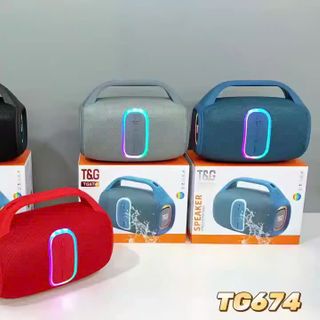 LOA BLUTOOTH TG 674 MẪU MỚI CÔNG SUẤT 30W BASS CĂNG LED RGB CỰC ĐẸP