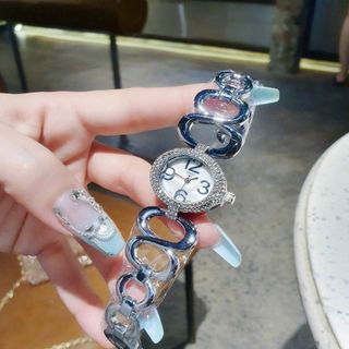 ĐỒNG HỒ NỮ THỜI TRANG HOT TREND TISOT DÂY LẮC MẶT OVAN VIỀN HỘT
