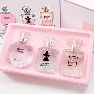 GIFT SET 3 chai nước hoa nữ Butterfly Girl full box thơm lâu nội địa Trung mang đến mùi thơm đặc trưng của hương đồng nội, dịu dàng, ngọt ngào và đầy nữ tính