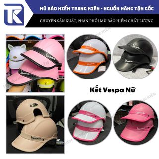 Nón bảo hiểm lưỡi trai Vespa cao cấp, Mũ bảo hiểm nón kết thời trang và sang trọng dành cho cả nam và nữ